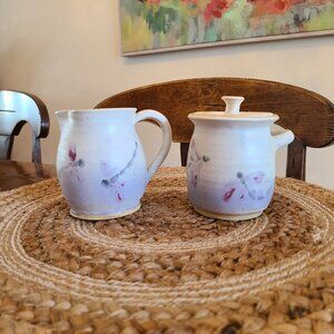 Cream and Sugar pottery set